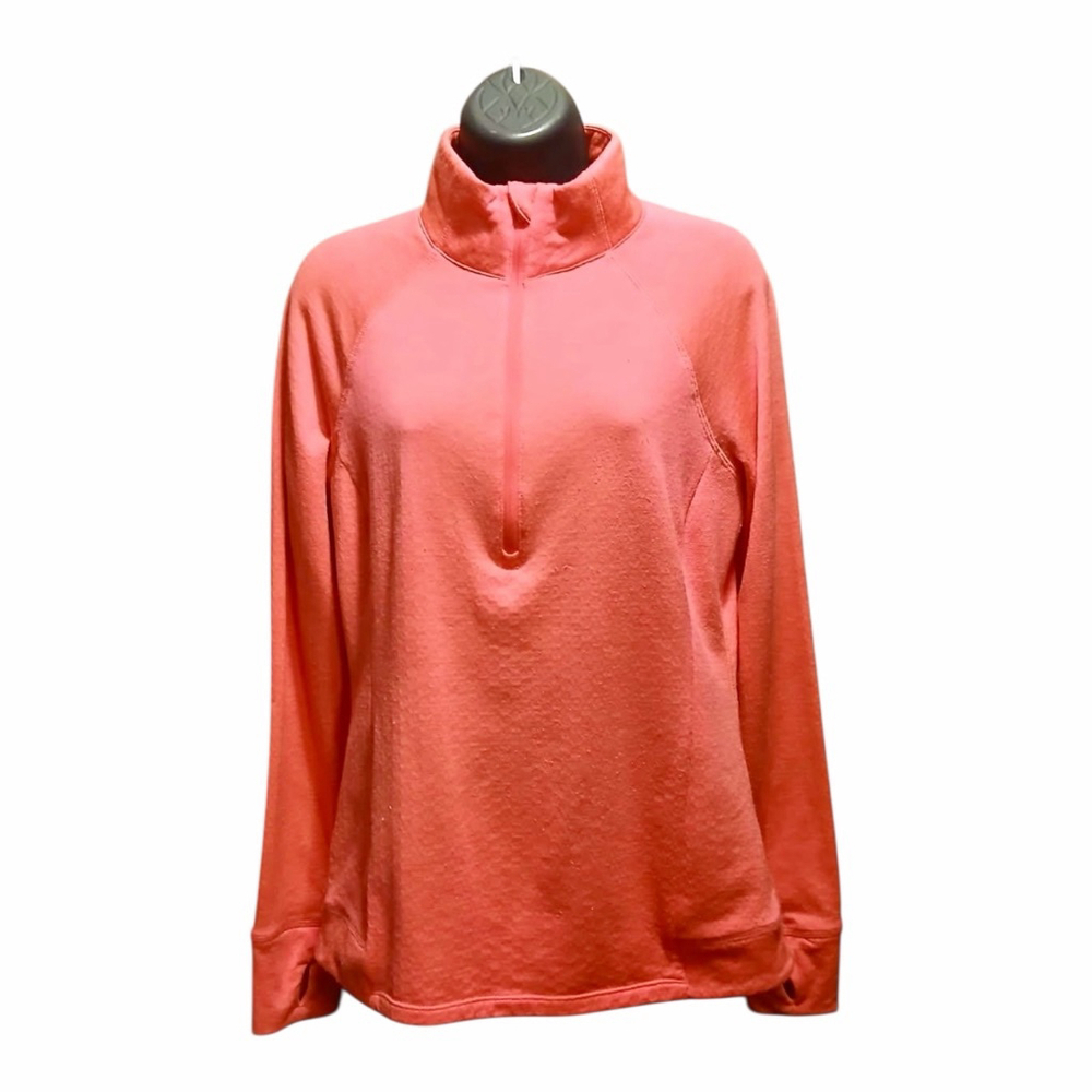 Avia Women’s Pullover Quarter Zip Pink Athletic Top Size M JC560
